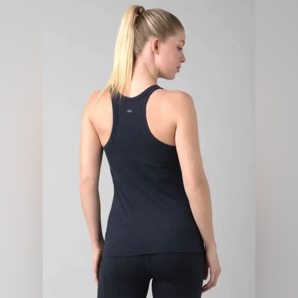 NWT PrAna Becksa Scoop Neck Tank in Nautical Heather - Picture 2 of 7